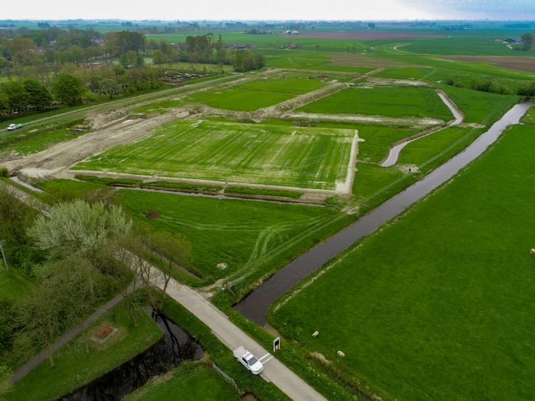 Dronebeelden van de sportvelden in Winsum.