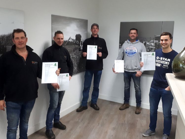 Het onderhoudsteam heeft de cursus succesvol doorlopen.