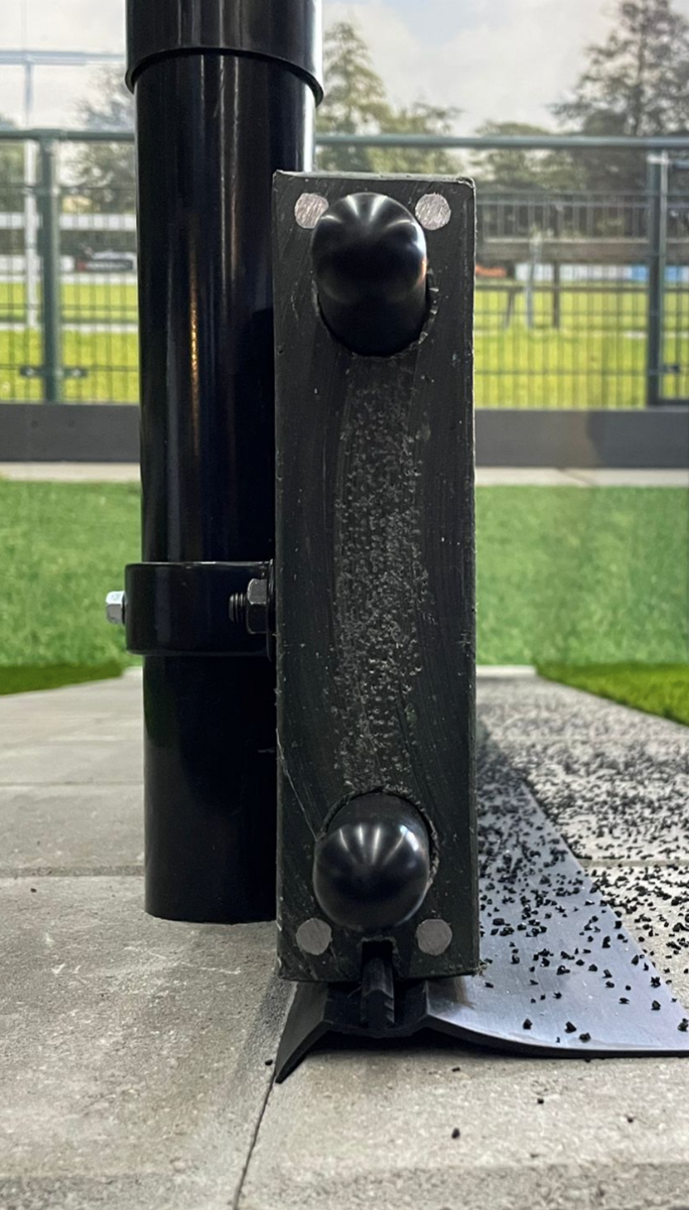 Kantplank met rubberflap Kantplank met rubberflap