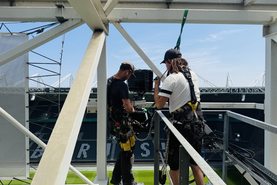 Installatie bij Borussia Park