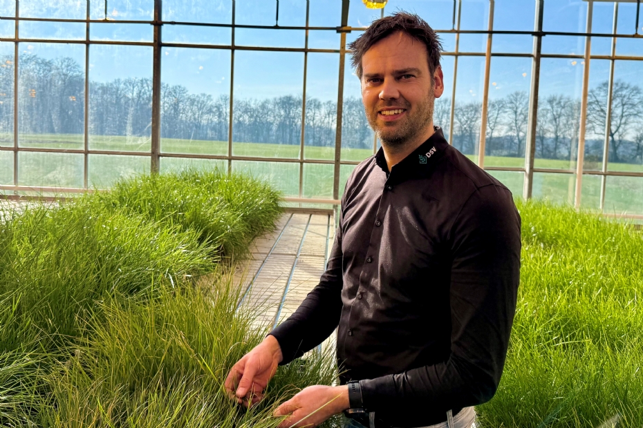 Steven Wiersema (DSV zaden) is enthousiast over EUROGRASS Beemd 100