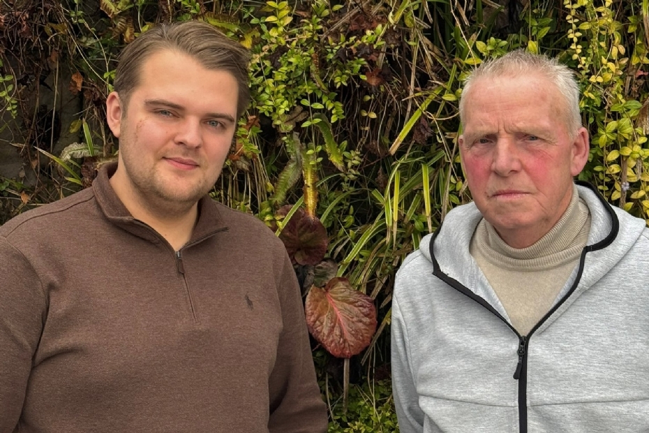 Rowan van Garderen en adviseur Theo van Rossenberg.