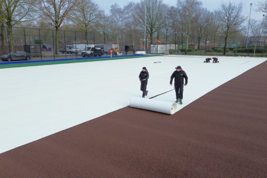 Installatie shockpad