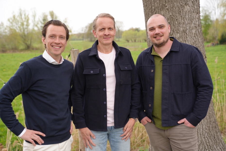 Stijn de Man (l.), Stefan Rozema (m.) en Tim Eeuwes (r.)